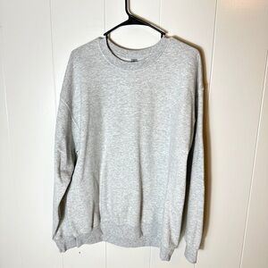 Gildan Men's Ash Gray Crewneck Sweater G18000